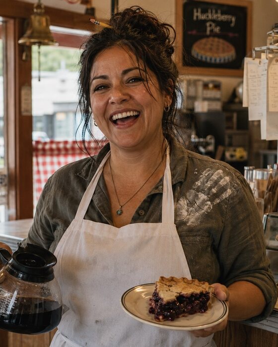 Mari Ortega, owner of the Copper Kettle diner